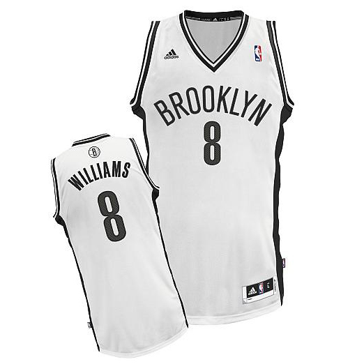 Camiseta Williams #8 Brooklyn Nets Blanco - Haga un click en la imagen para cerrar